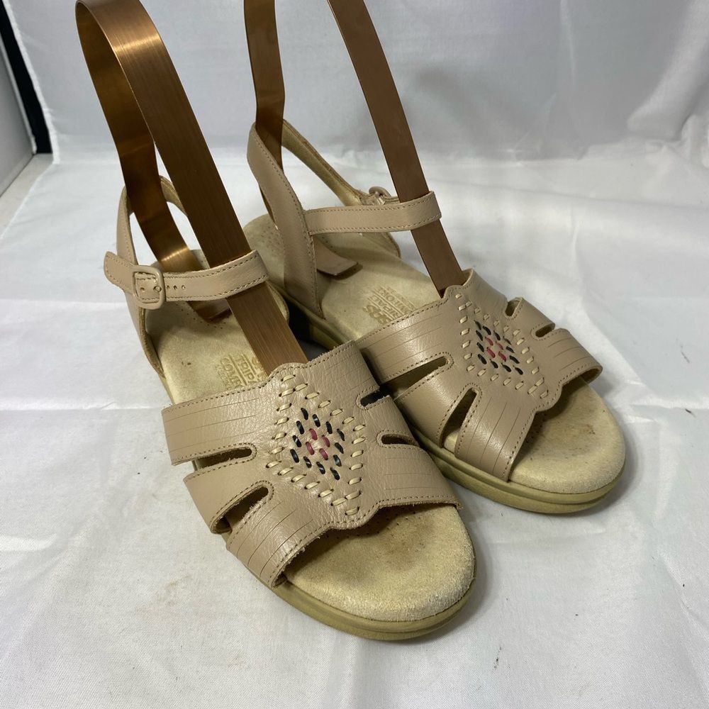 SAS Tripad Huarache cream quarter strap sandals SZ 7N